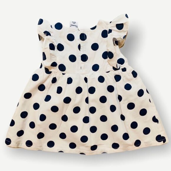 NEWNESS | Navy | Spanish Polka Dot Dress with Red Bows - Picture 6 of 8
